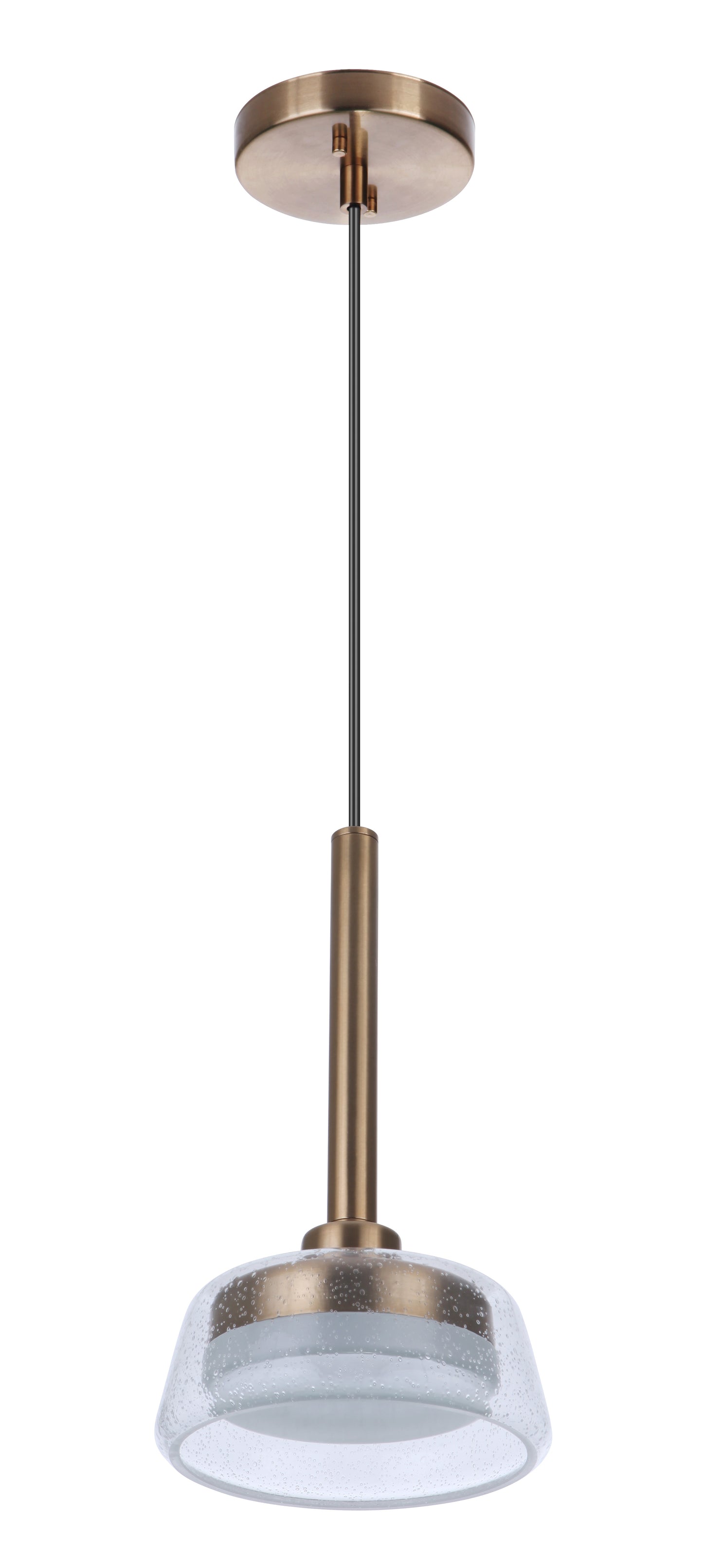 55190-SB-LED - Centric 1 Light 7.38" Wide Pendant - Satin Brass