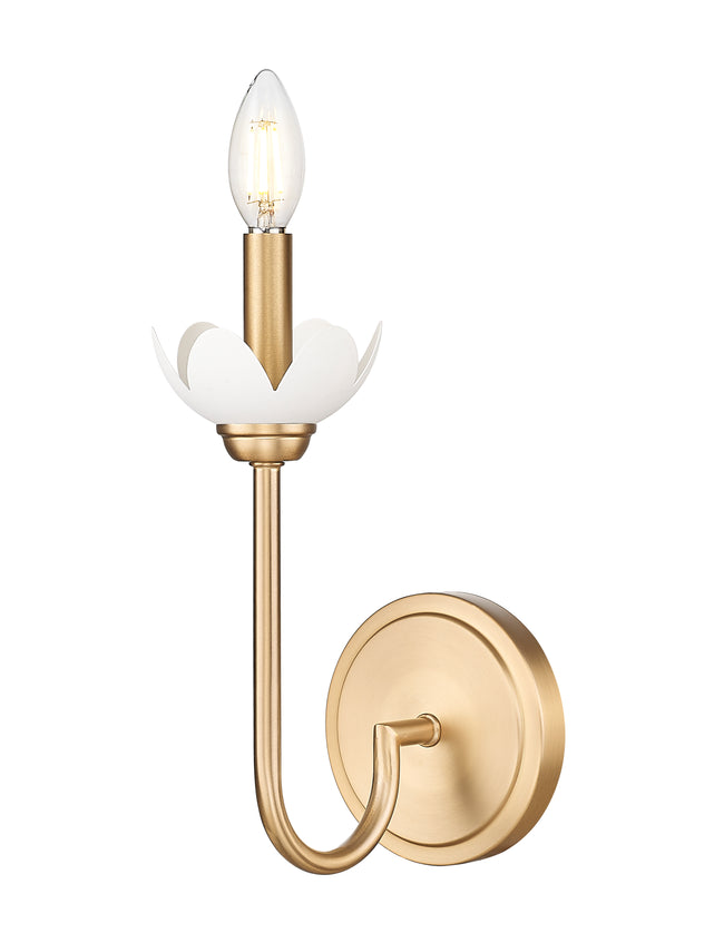 352-1S-MGLD - Allistair 1 Light Wall 12" Sconce - Modern Gold