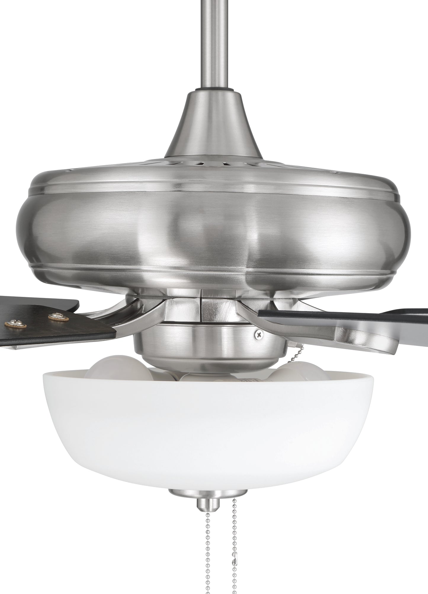 ECF211BNK5-BNGW - EOS 2 Light Frosted White Bowl 52" Ceiling Fan 52" 5 Blade Ceiling Fan with Light Kit - Brushed Nickel