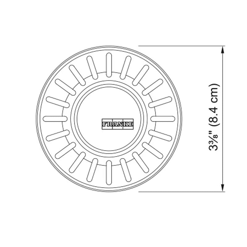 906SN - Strainer Basket - Satin Nickel