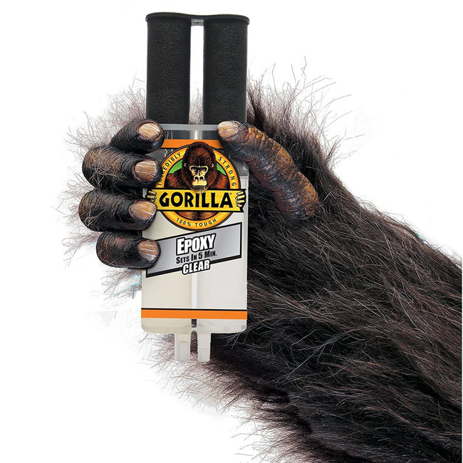 Gorilla 4200101 - 2 Part Epoxy, 5 Minute Set, .85 ounce Syringe, Clear