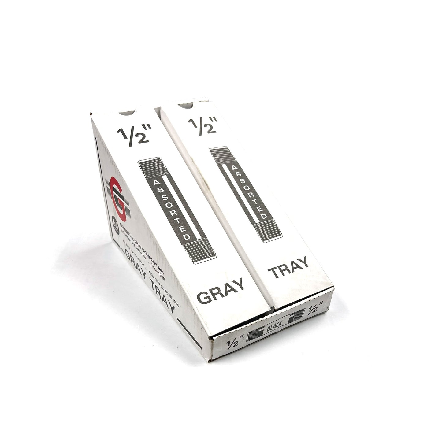 NPBA1200 - Assortment of 66 Black Steel Pipe Nipples - Domestic - 1/2"