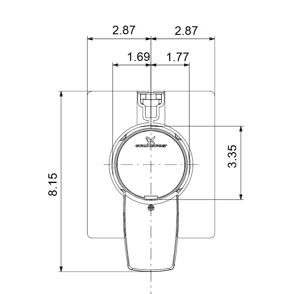 99287256 - ALPHA1 15-55F ECM High Efficiency Circulator Pump with Terminal Box - 1/16 HP