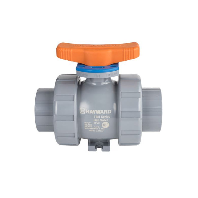 3/4" CPVC TBH Series Ball Valve Socket or Threaded Ends - FPM Seals