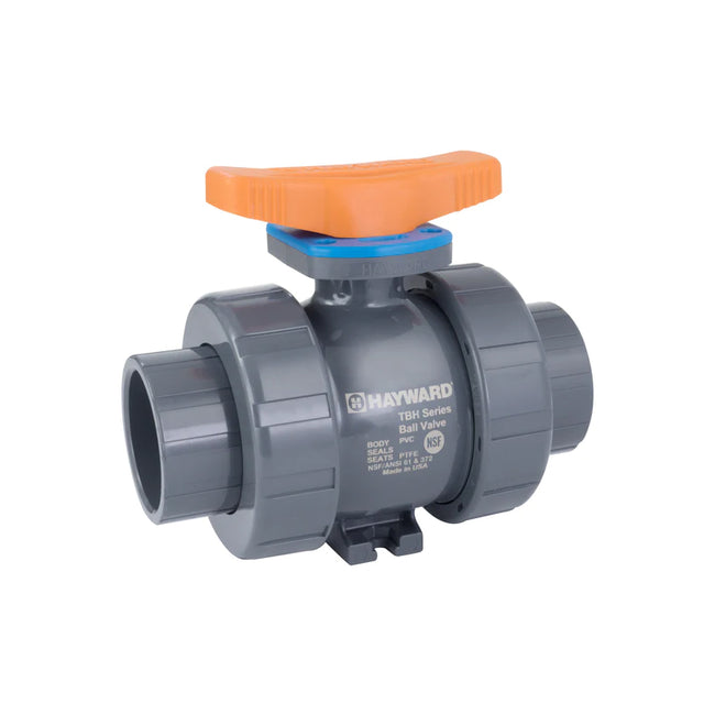 2" PVC TBH Series Ball Valve Socket or Threaded Ends - FPM Seals