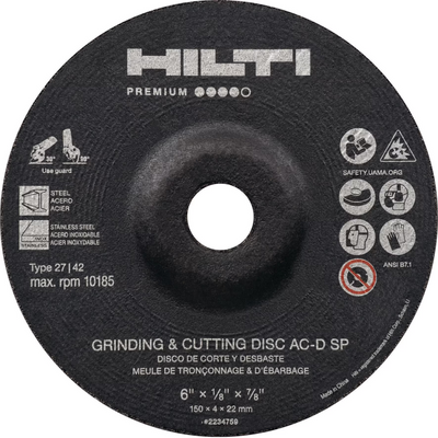 hilti notching and cutting disc front