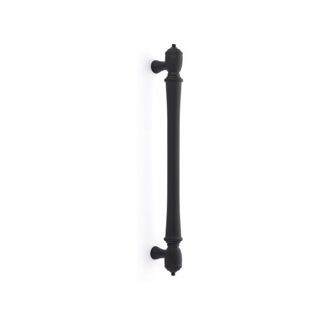 86343US19 - Brass Spindle Appliance Pull - 12" - Flat Black