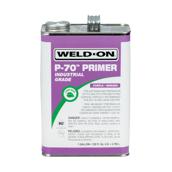 Weld-On 10221 - P-70 PVC & CPVC Purple Primer - 1 Gallon