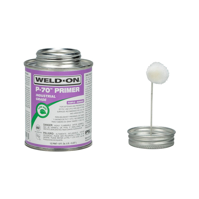 Weld-On 10227 - P-70 PVC & CPVC Purple Primer - 1/2 Pint