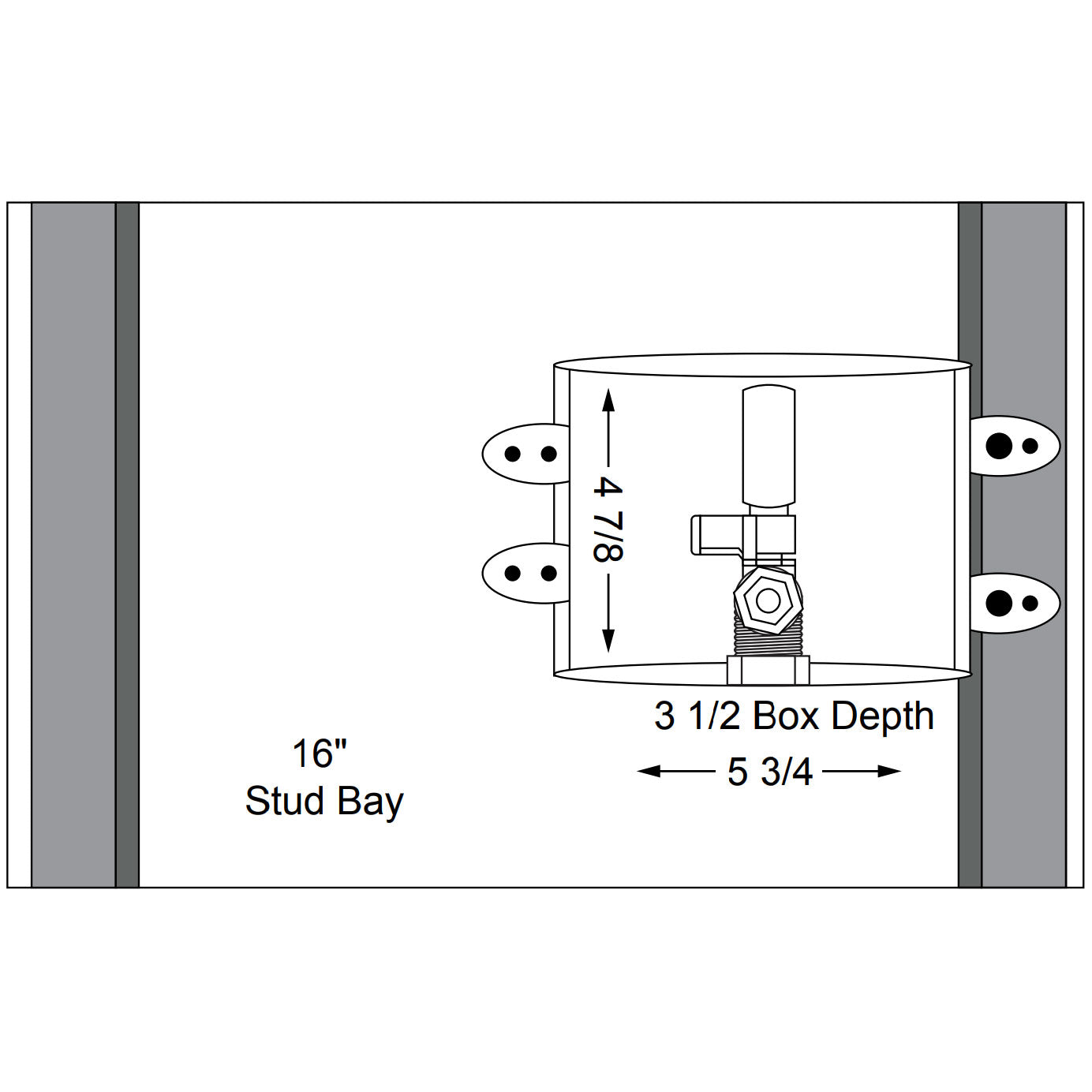 87981 - Plastic Lead-Free Ice Maker Outlet Boxes with Arrester Valve - 1/2"