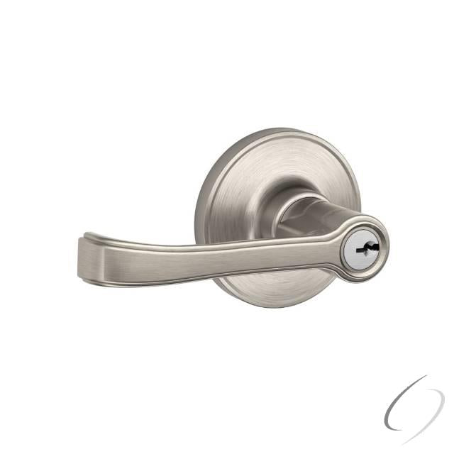 Entry Lock Torino Lever with C Keyway; 16255 Latch and 10101 Strike Satin Nickel Finish