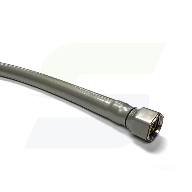 156-MN-SS-GREY - Flexible Stainless Steel Braided Toilet Supply Line with Decorative Cover - 12", Grey