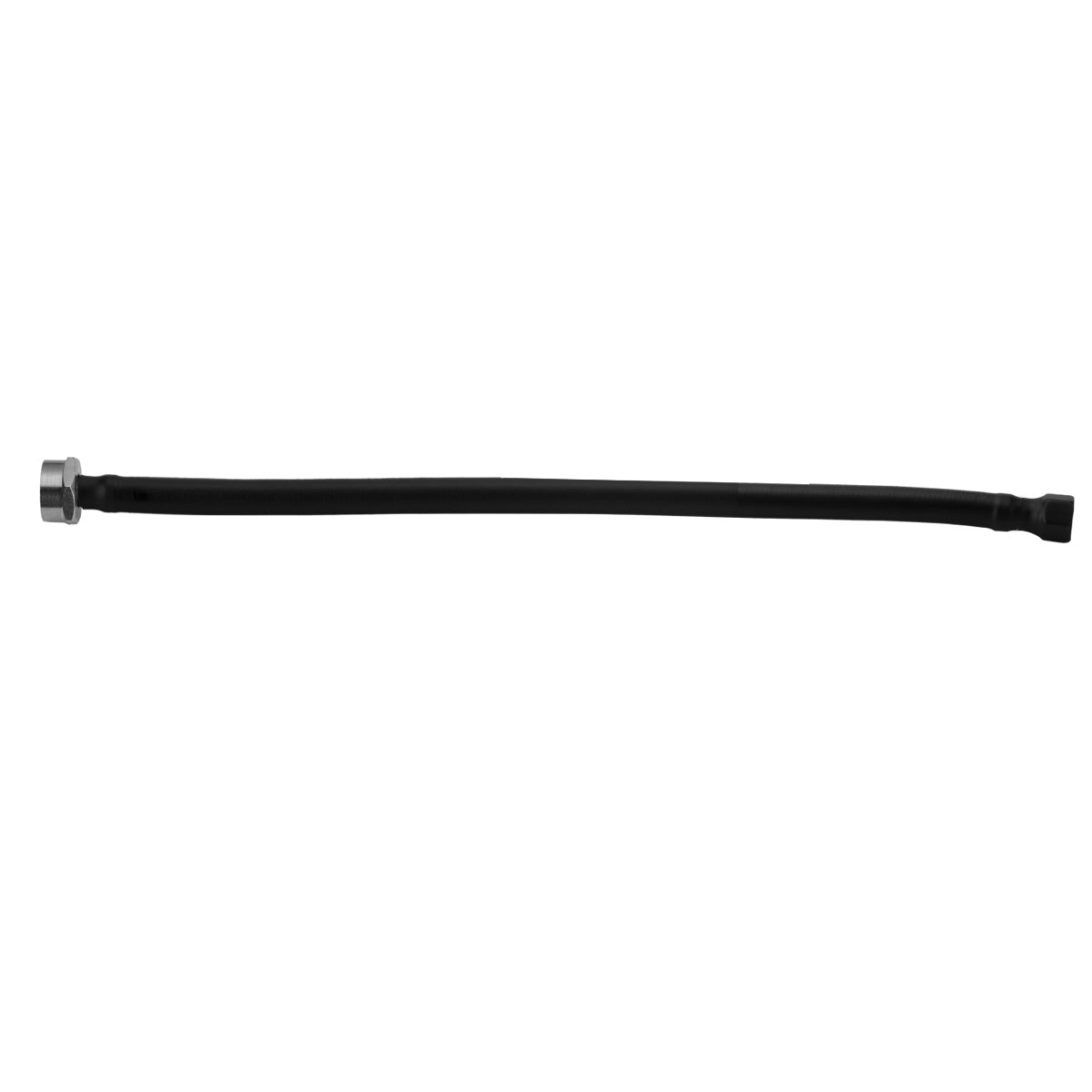 152-MN-SS-BLAK - Flexible Stainless Steel Braided Toilet Supply Line with Decorative Cover - 16", Black