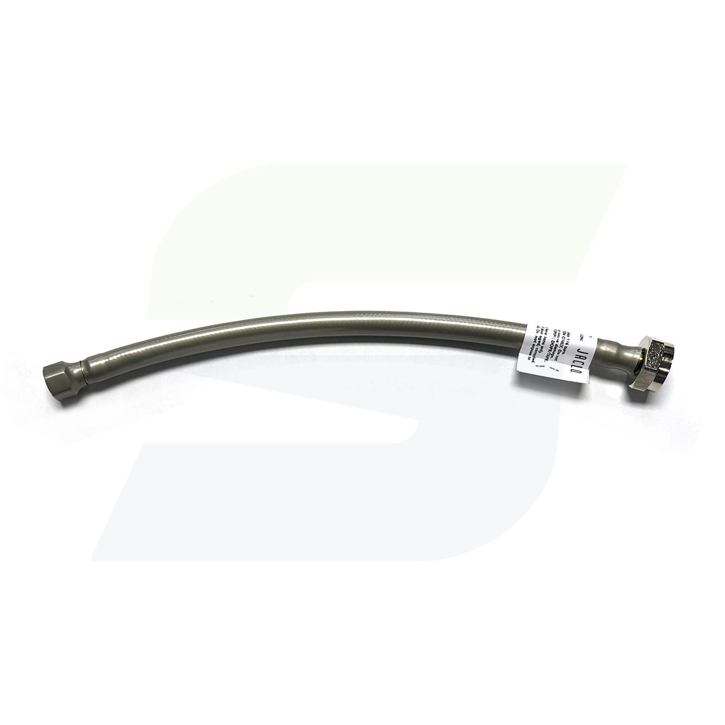 156-MN-SS-GREY - Flexible Stainless Steel Braided Toilet Supply Line with Decorative Cover - 12", Grey