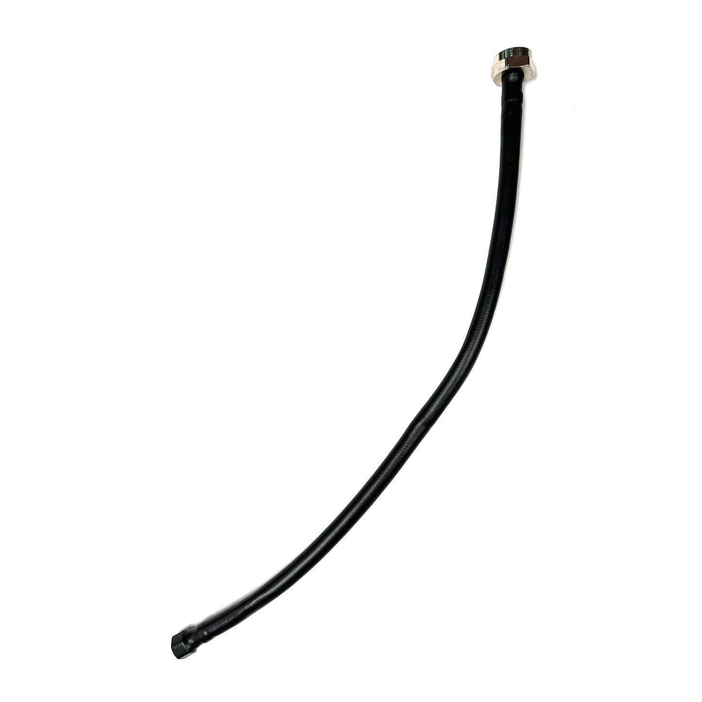 157-MN-SS-BLAK - Flexible Stainless Steel Braided Toilet Supply Line with Decorative Cover - 20", Black