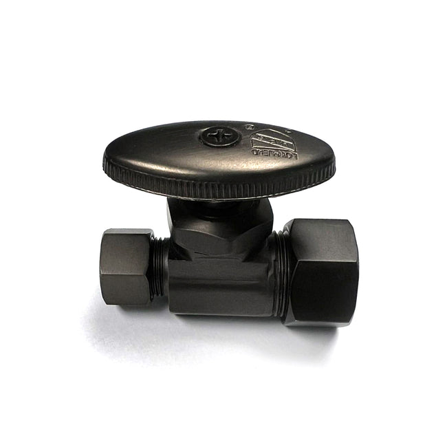 581-ORB - Faucet Straight Stop - 5/8" Comp x 3/8" OD Supply Valve - Oil Rubbed Bronze