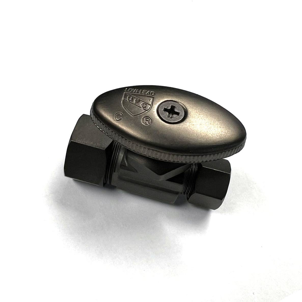 581-ORB - Faucet Straight Stop - 5/8" Comp x 3/8" OD Supply Valve - Oil Rubbed Bronze