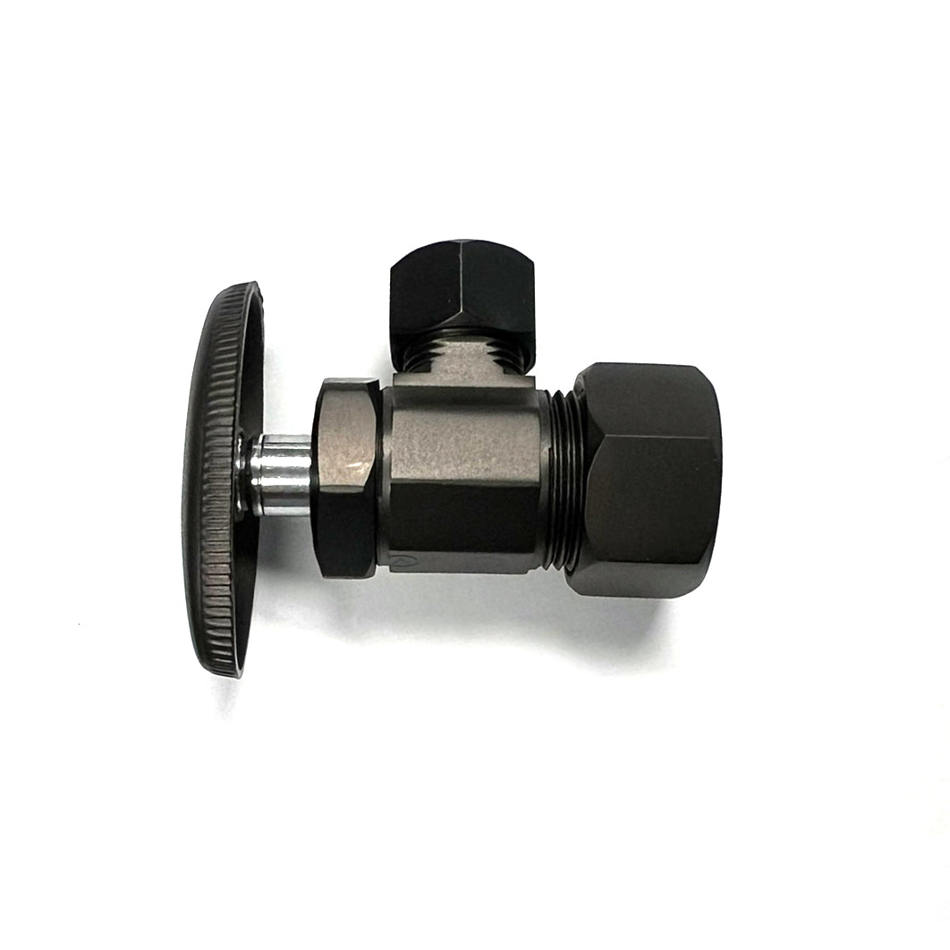 5812-ORB - Faucet Angle Stop - 5/8" Comp x 3/8" OD Supply Valve - Oil Rubbed Bronze