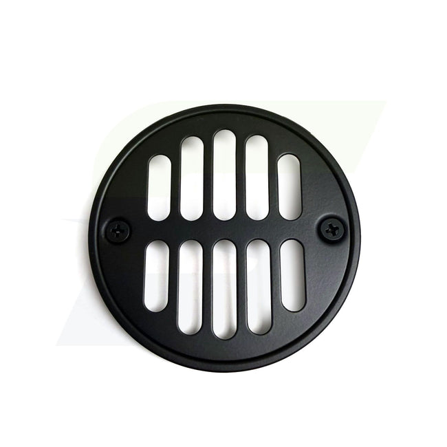 6230-MBK - Round Shower Drain Plate - 3-3/8" Diameter - Matte Black