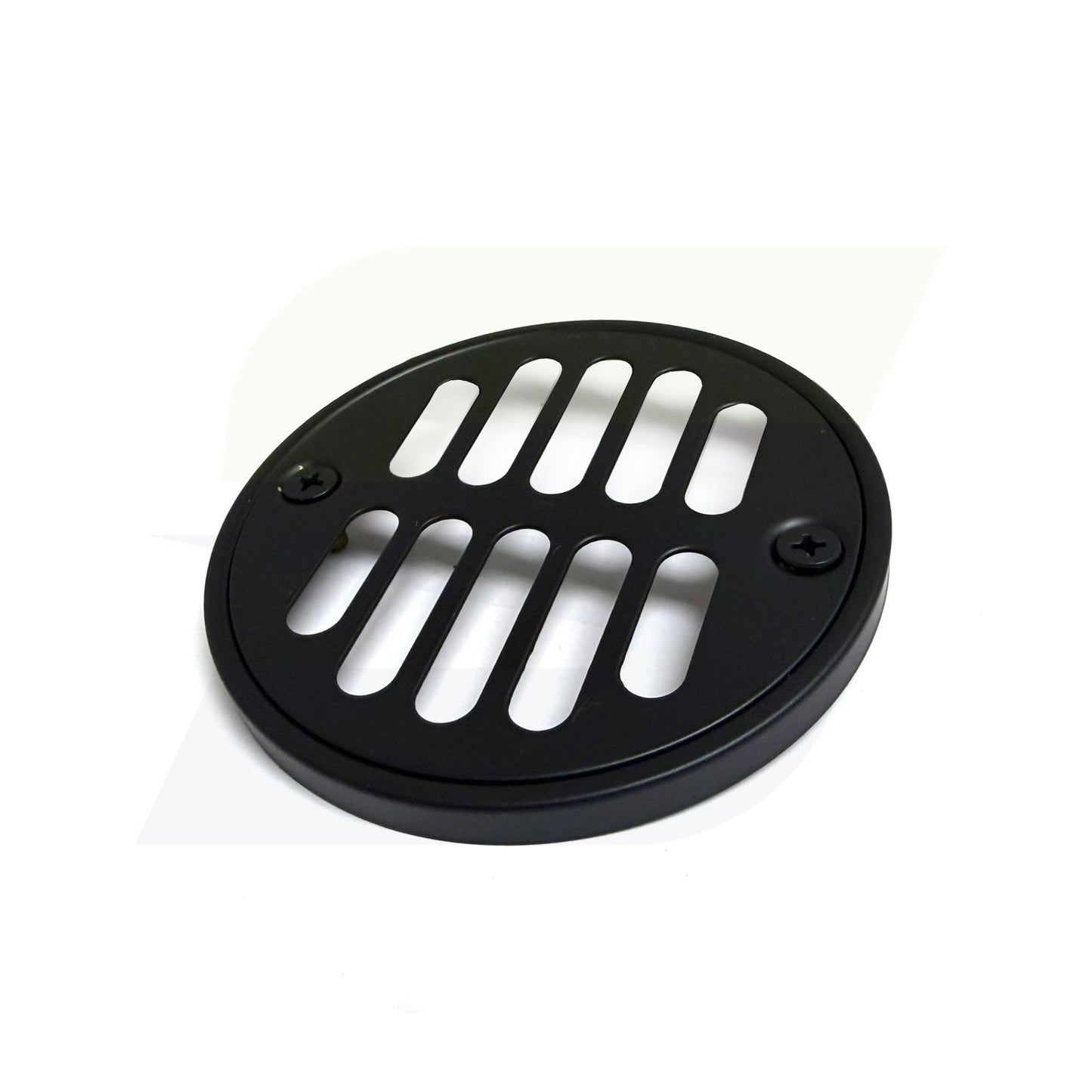 6230-MBK - Round Shower Drain Plate - 3-3/8" Diameter - Matte Black