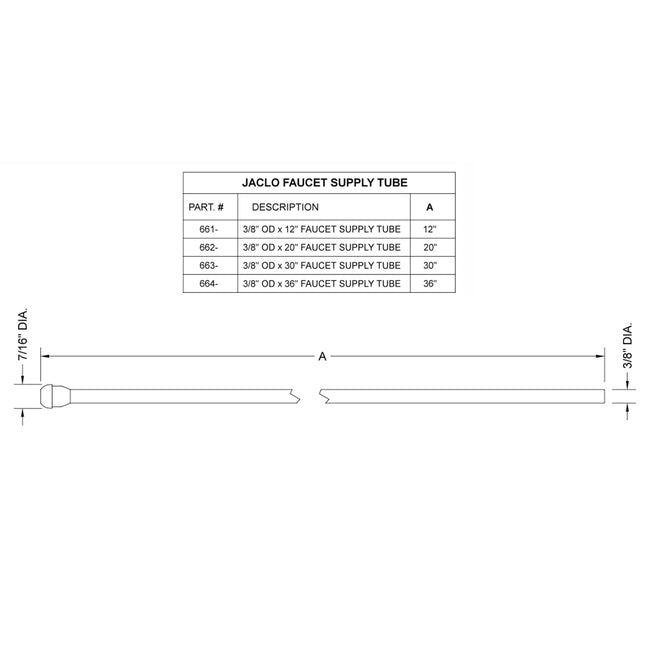 662-MBK - Flexible Smooth Copper Faucet Riser - 20", Matte Black