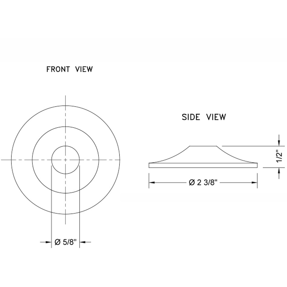 7463-SN - Low Pattern Escutcheon for 1/2" Copper in Satin Nickel