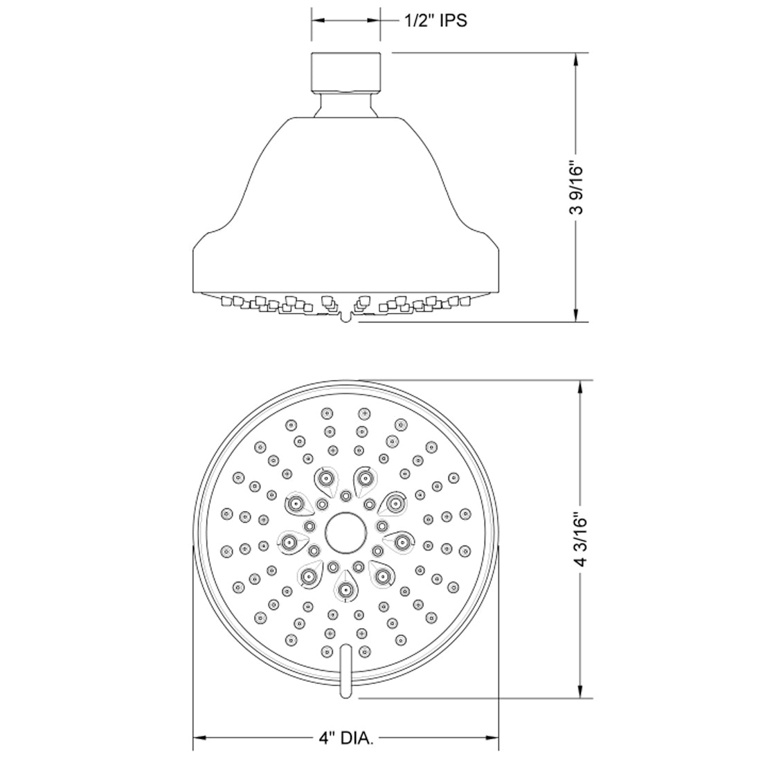 S165-2.0-SN - Showerall 6 Function Showerhead with JX7 Technology - Satin Nickel