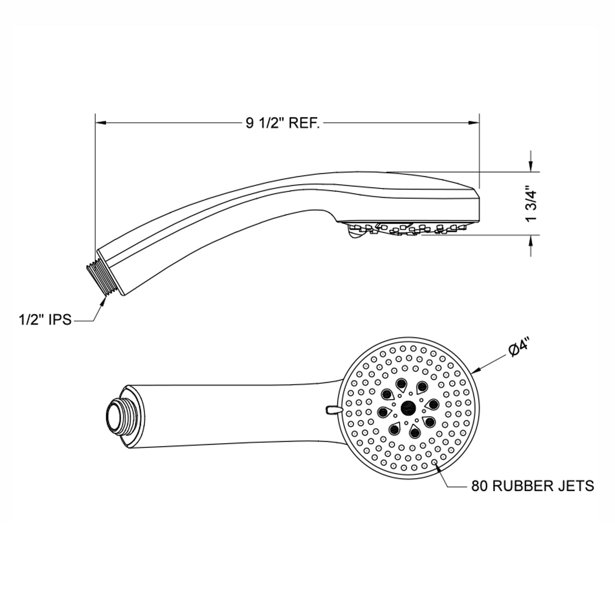 S465-2.0-PCH - Showerall 6 Function Handshower with JX7 Technology - Polished Chrome