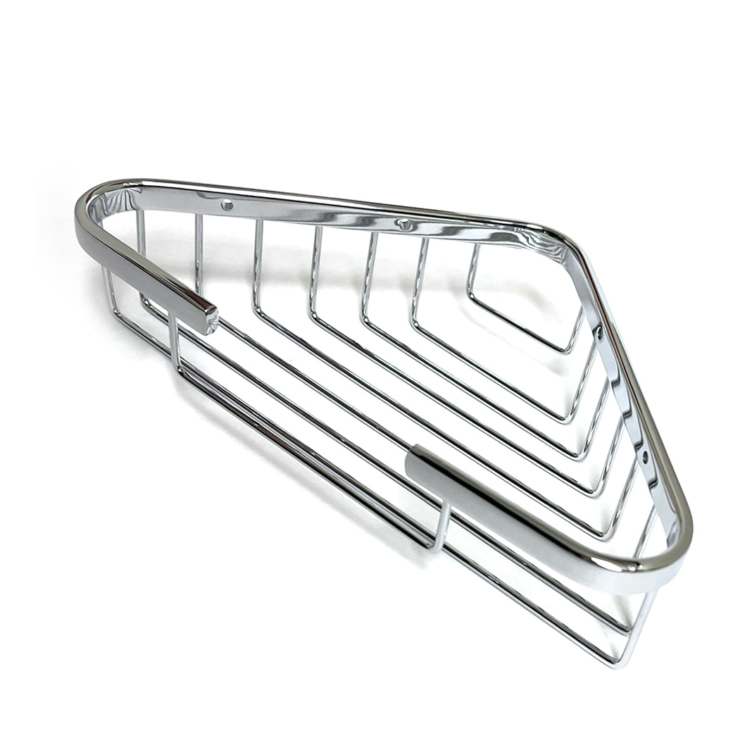 828006 - Bath and Shower Corner Wire Basket in Polished Chrome