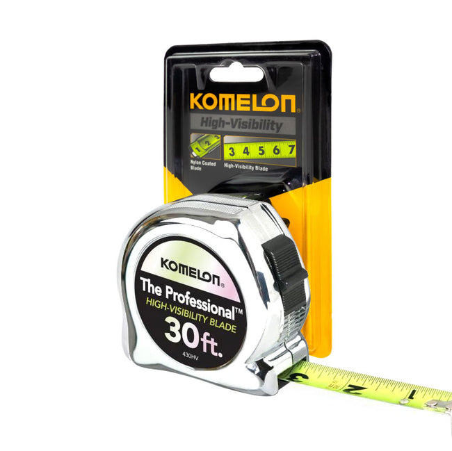 430HV - 30-Foot Chrome Professional High-Visibility Tape Measure