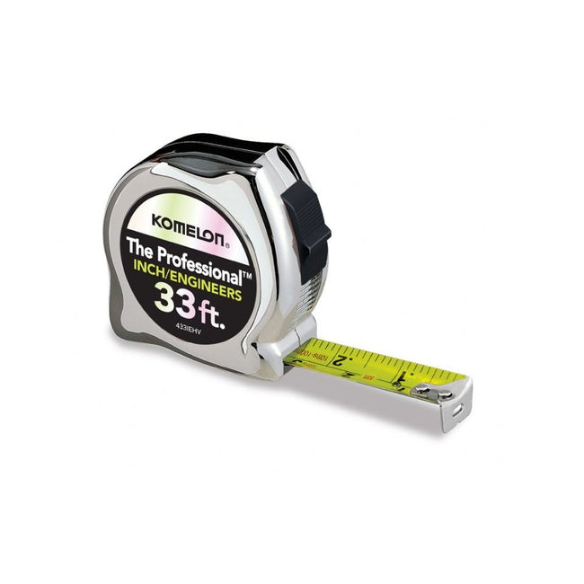 433IEHV - 33-Foot Chrome Professional High-Visibility Engineers Tape Measure