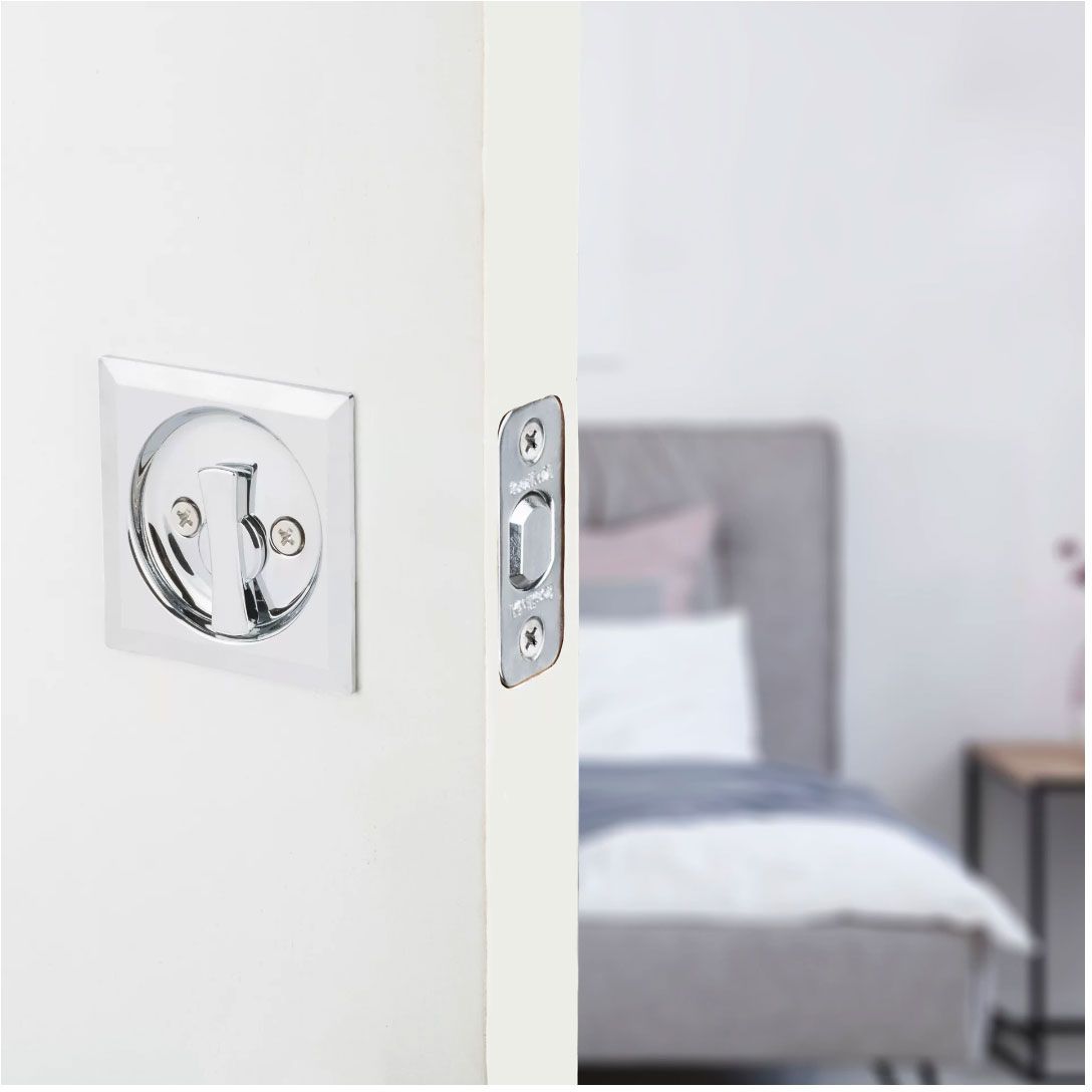 Square Pocket Door Lock