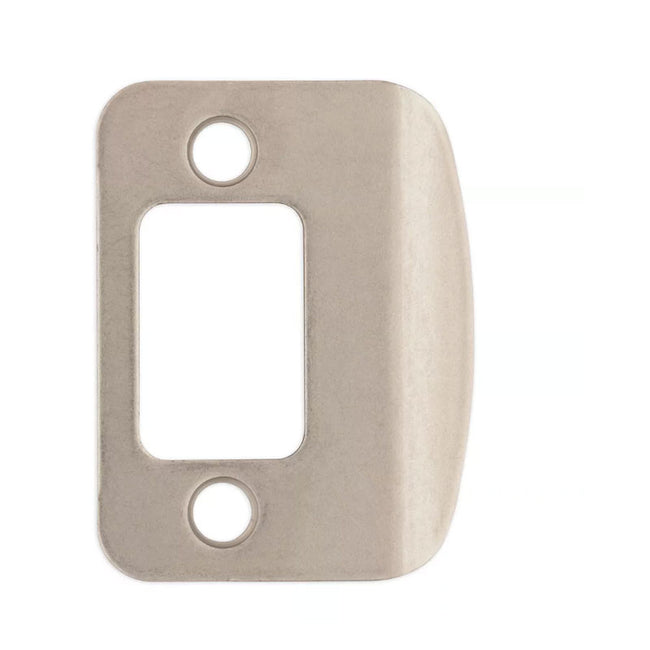 85303-018 - Radius Corner Deadbolt Full Lip Strike in Satin Nickel Finish