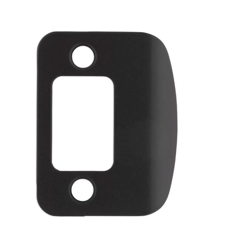 85303-017 - Radius Corner Deadbolt Full Lip Strike Bronze and Black Finishes