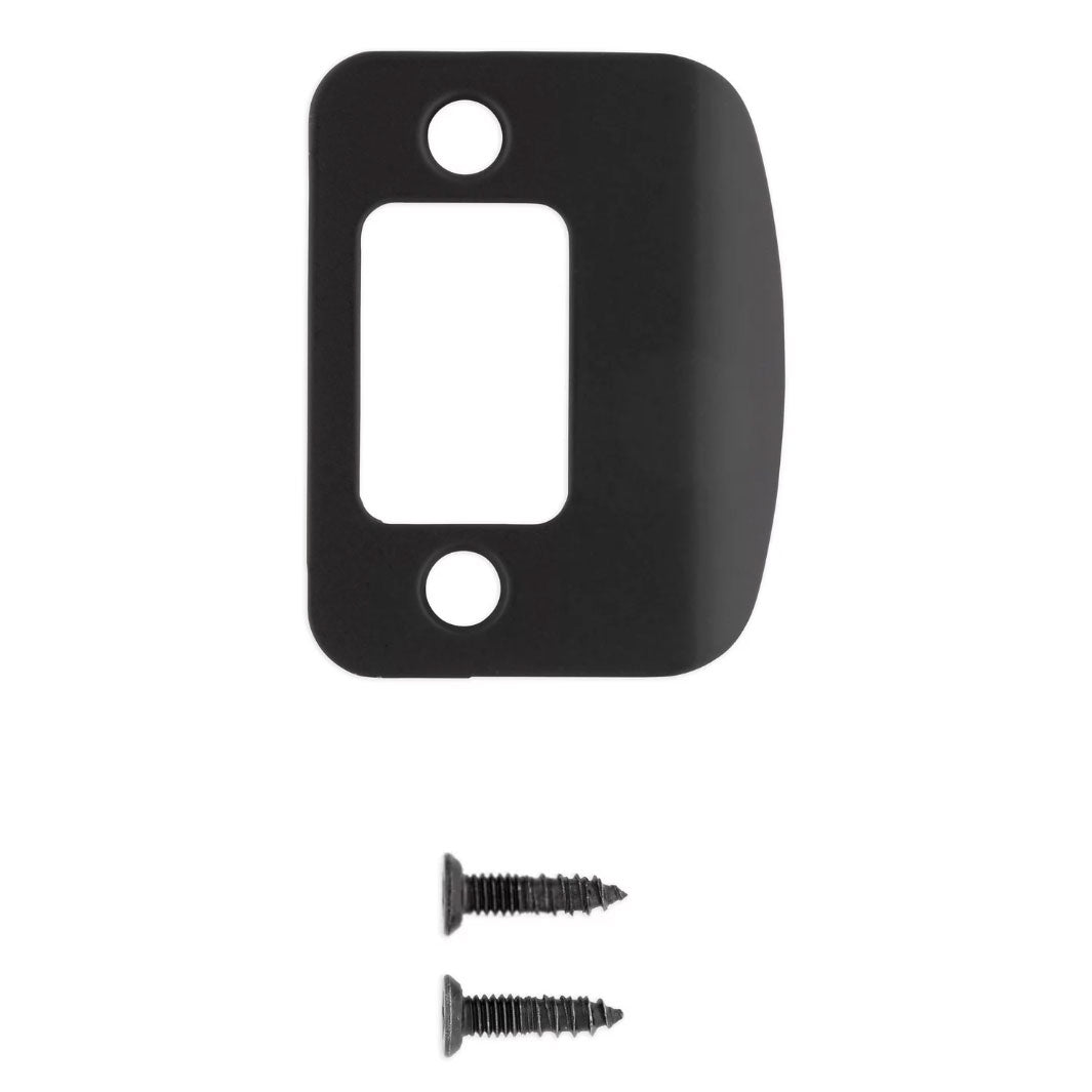 85303-017 - Radius Corner Deadbolt Full Lip Strike Bronze and Black Finishes