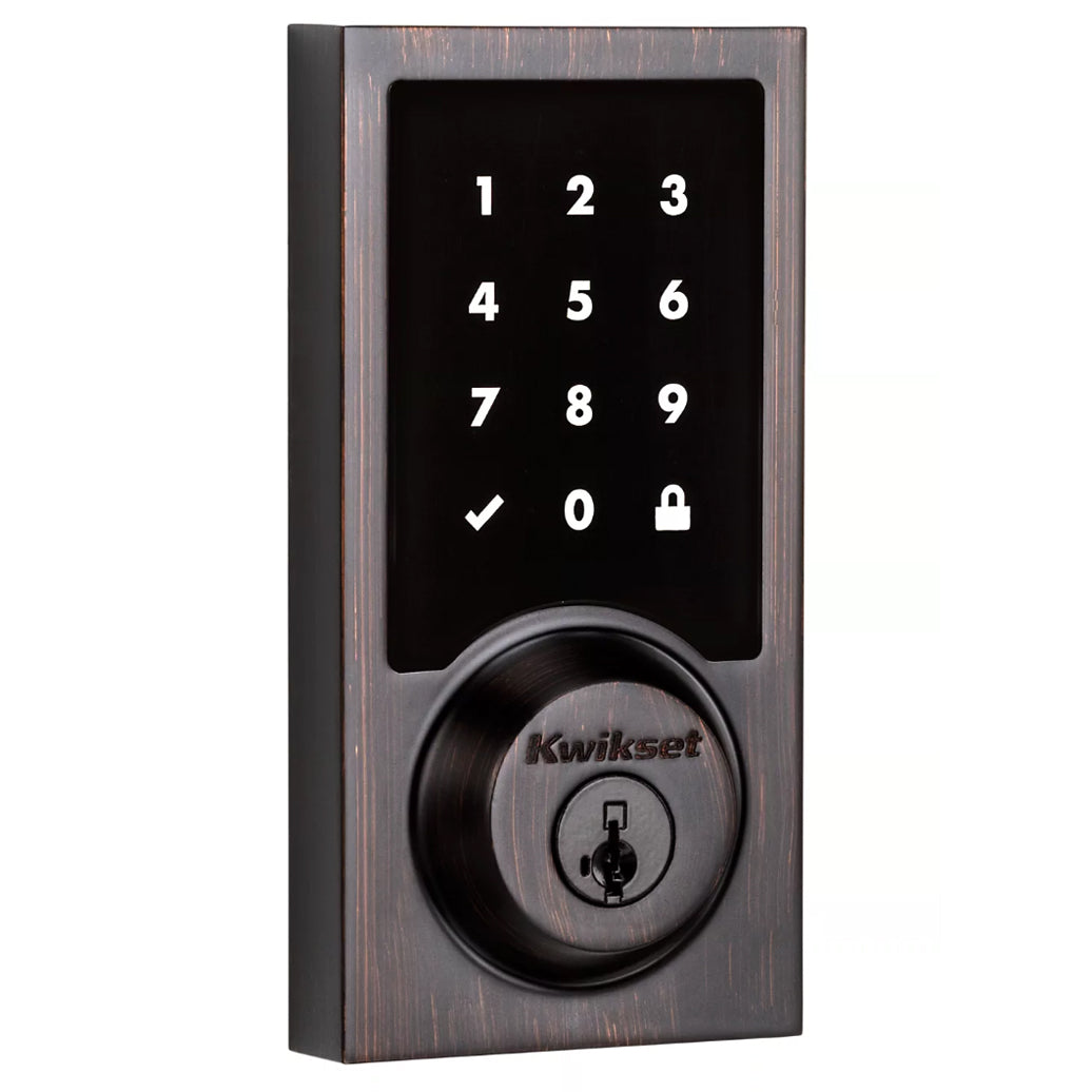 916CNT SmartCode Touchscreen Electronic Deadbolt with SmartKey and Z-Wave Technology