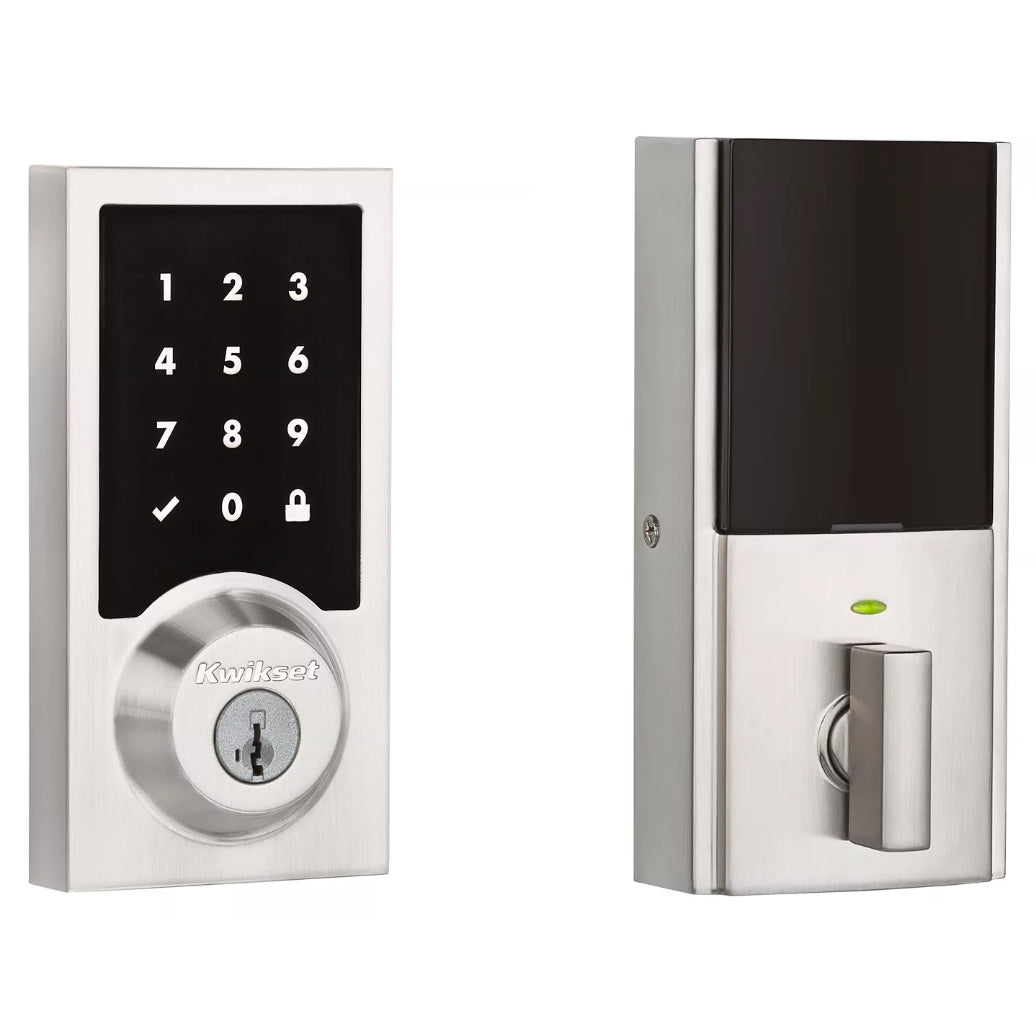 916CNT SmartCode Touchscreen Electronic Deadbolt with SmartKey and Z-Wave Technology
