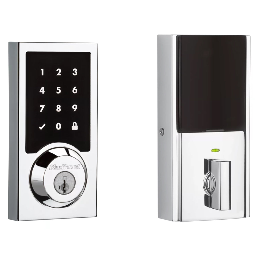 916CNT SmartCode Touchscreen Electronic Deadbolt with SmartKey and Z-Wave Technology