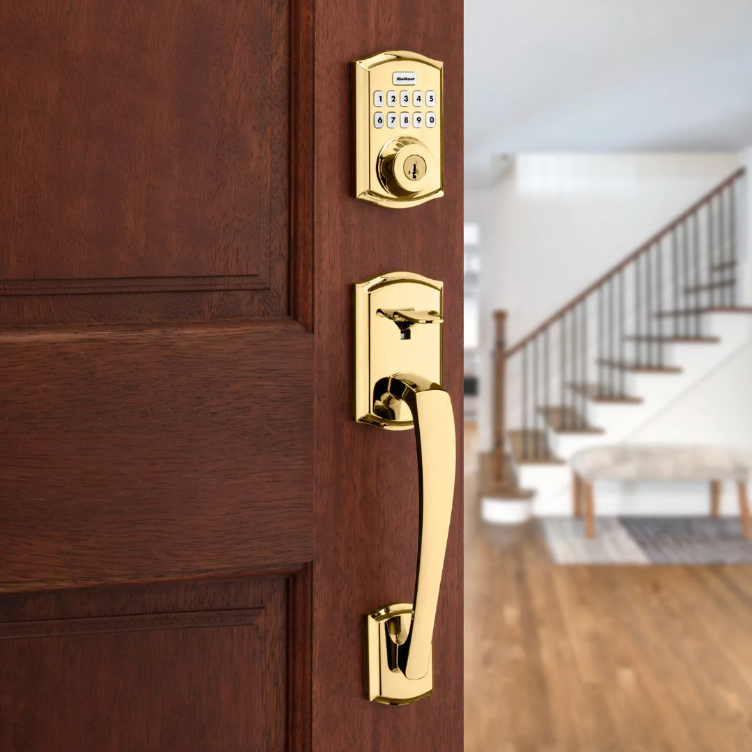 HC620TRLZW700-L03S - Connected Keypad Smart Lock Deadbolt with Z-Wave 700 - Lifetime Brass Finish