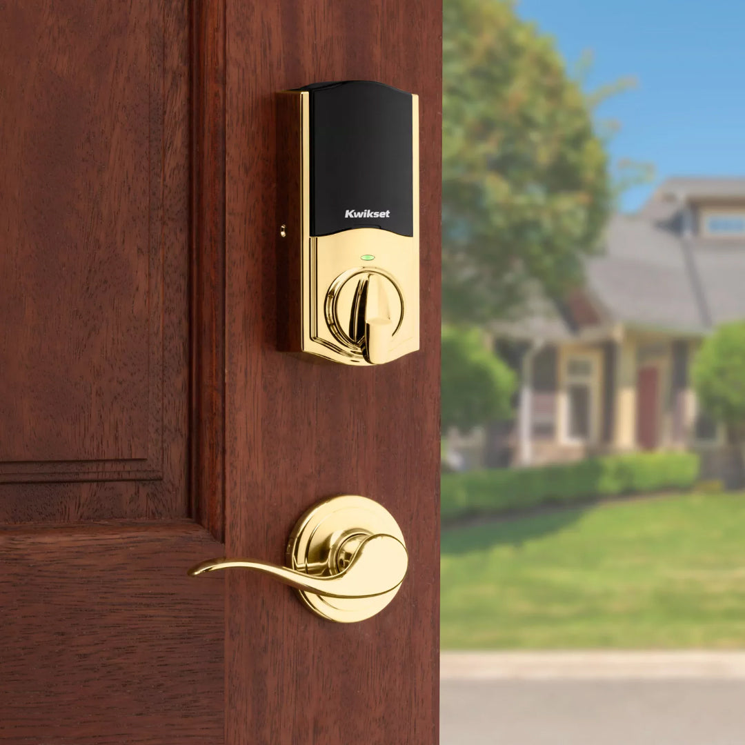 HC620TRLZW700-L03S - Connected Keypad Smart Lock Deadbolt with Z-Wave 700 - Lifetime Brass Finish