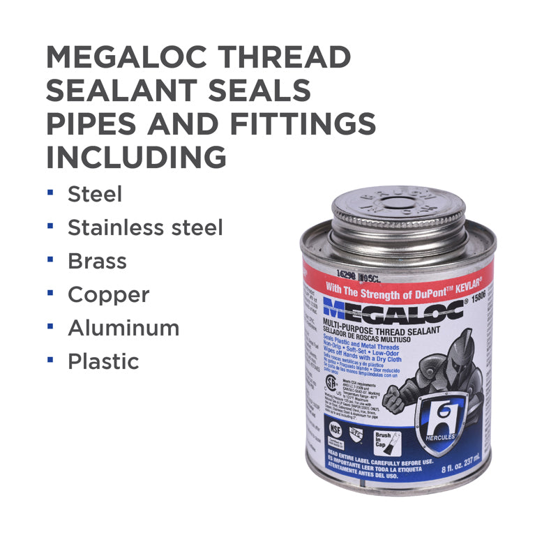 15806 - Hercules Megaloc Thread Sealant with DuPont Kevlar - 8 oz