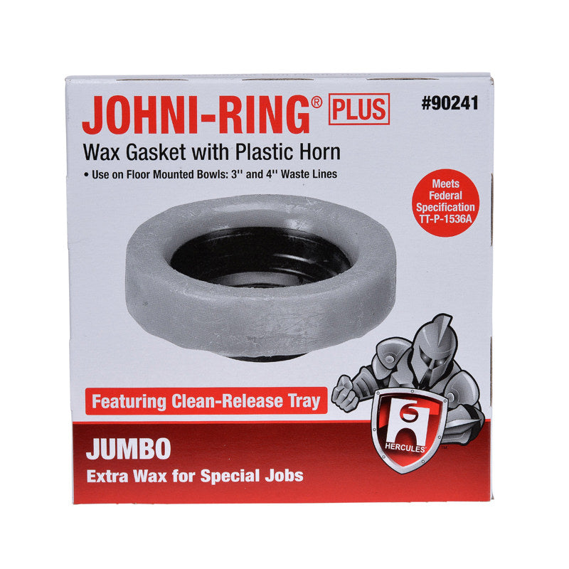 90241 - Hercules Jumbo Johni-Ring Wax Toilet Bowl Gasket - 3" or 4"