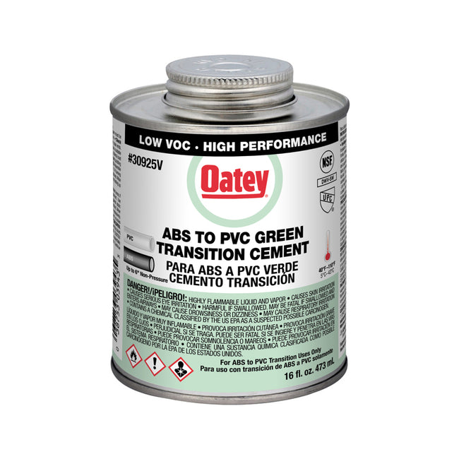 30925 - ABS To PVC Transition Green Cement - 16 oz