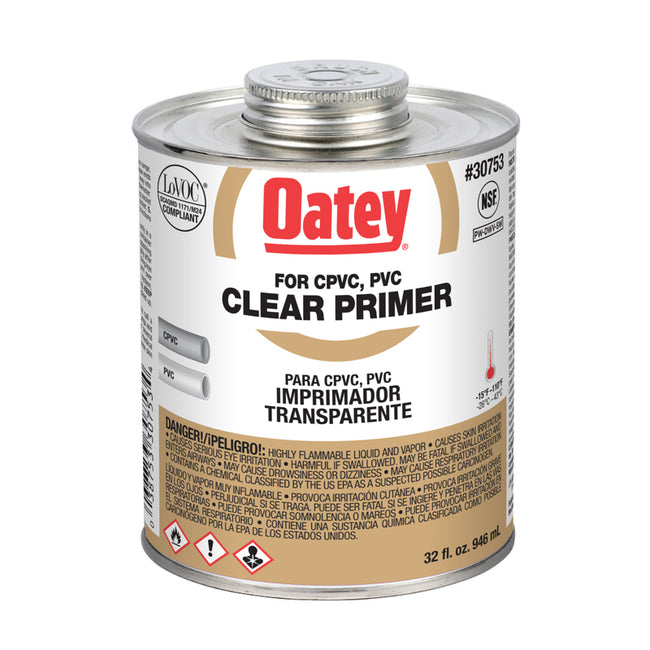 30753 - PVC / CPVC Clear Primer - NSF Listed - 32 oz