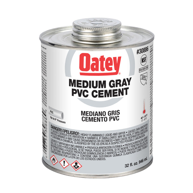 30886 - Medium Gray PVC Cement - 32 oz