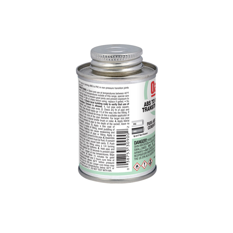 30900 - ABS To PVC Transition Green Cement - 4 oz
