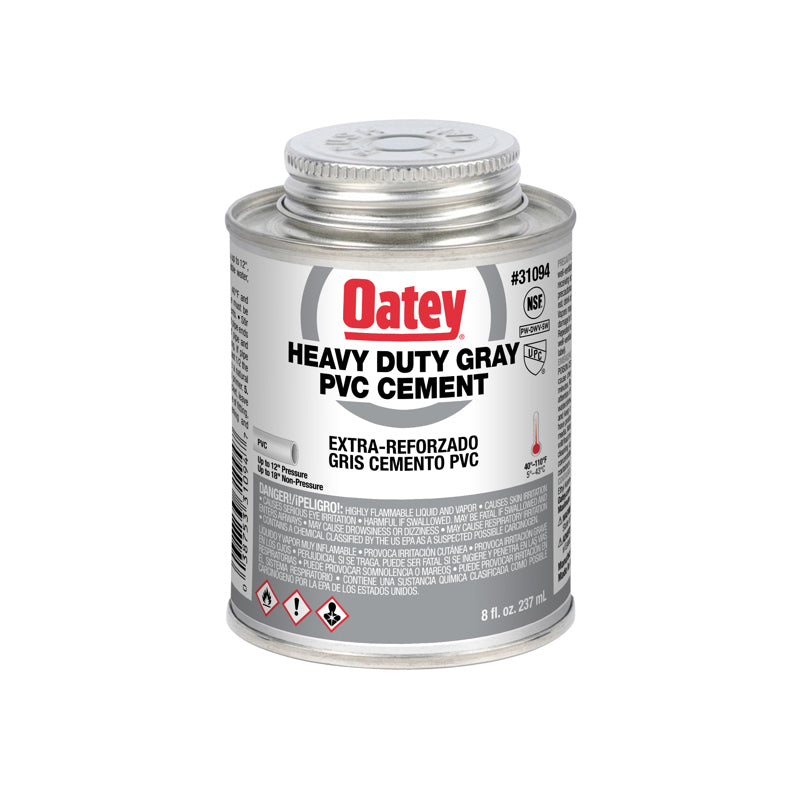 31094 - Heavy Duty Gray PVC Cement - 8 oz