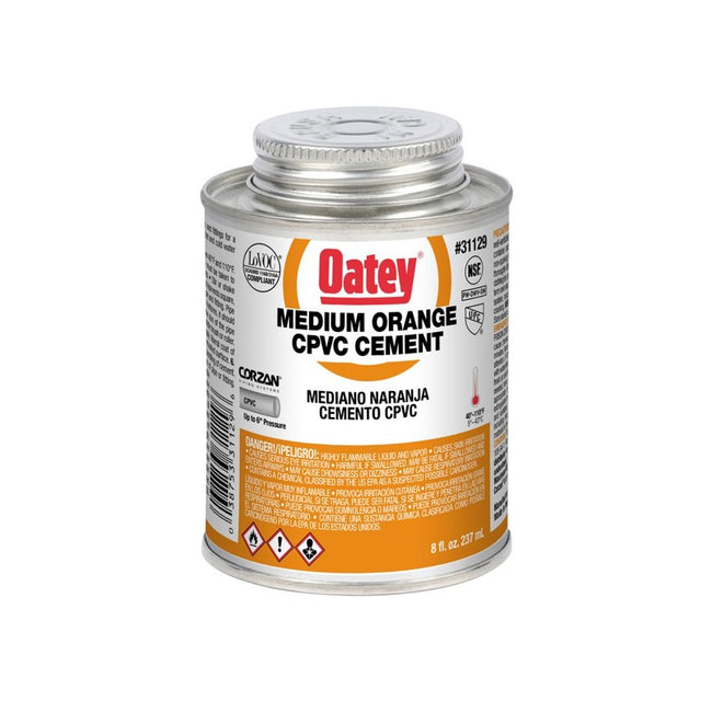 31129 - CPVC Medium Body Orange Cement - 8 oz
