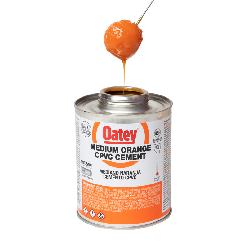 31129 - CPVC Medium Body Orange Cement - 8 oz