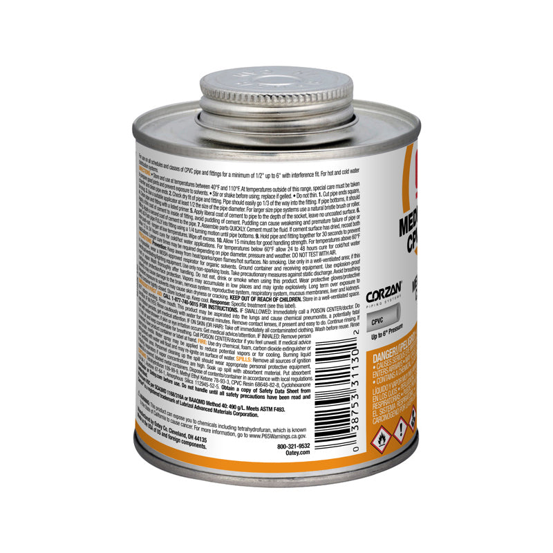 31130 - CPVC Medium Body Orange Cement - 16 oz